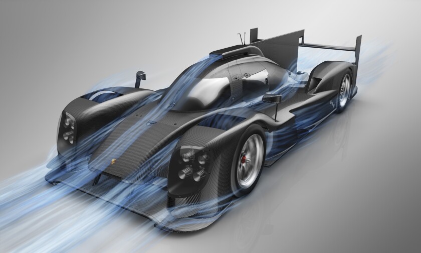 The Porsche 919 Hybrid has spent more than 2000 hours in the wind tunnel
