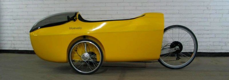 The Hornet velomobile, with an optional 26-inch rear wheel