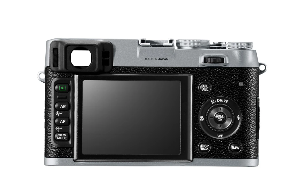 The Fuji X100 has a APS-C sensor and a ISO range which goes to 6400
