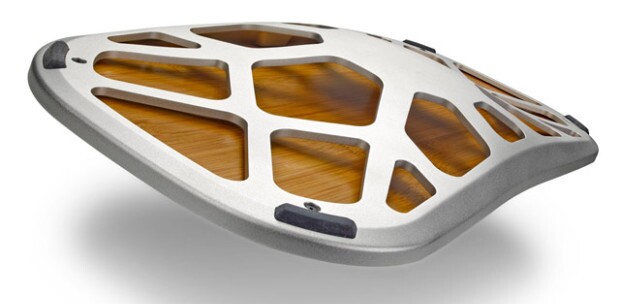 The Level is crafted from military grade aluminum with a laminated wooden finish on top