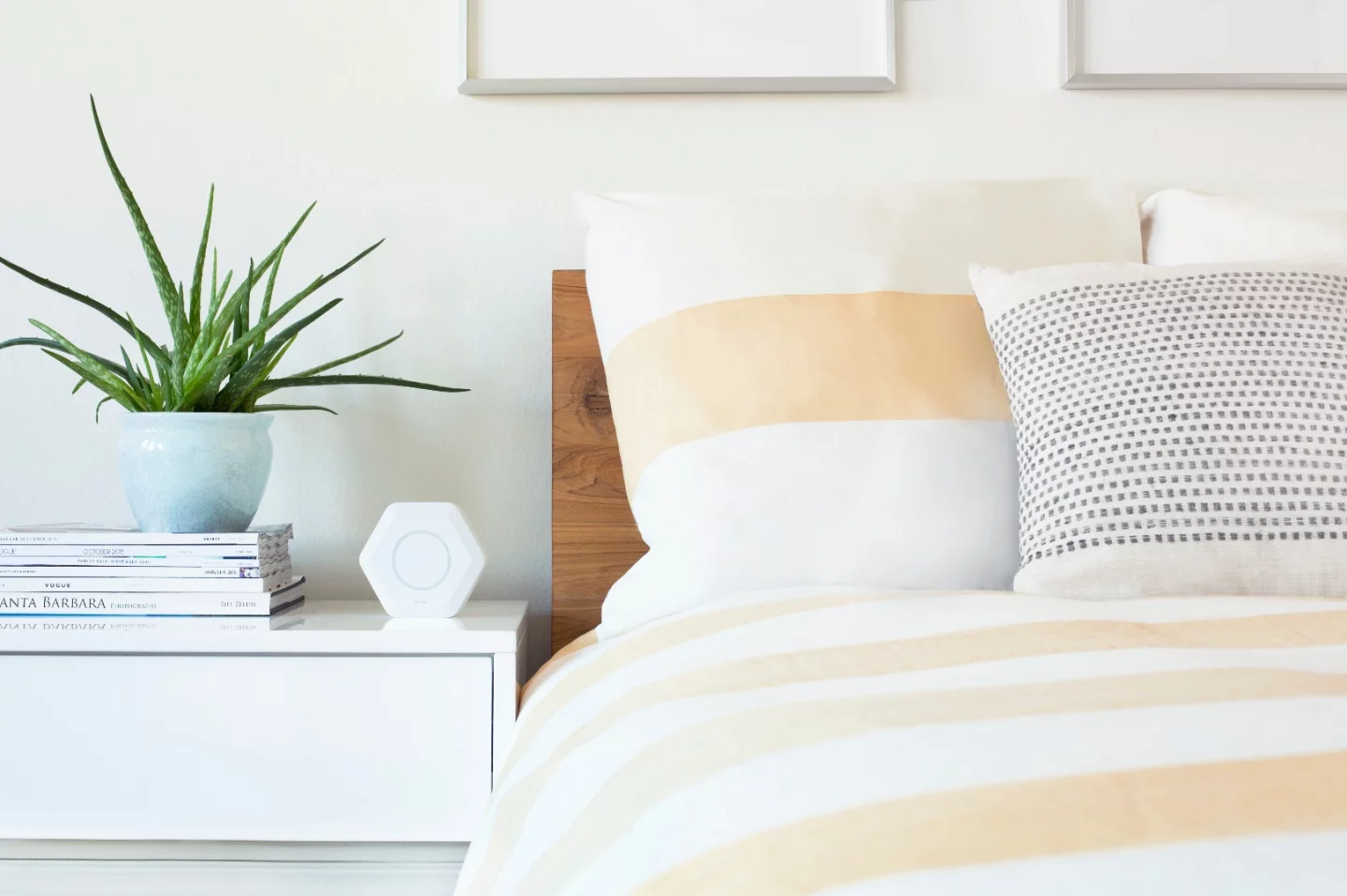 A Luma unit is plugged into a modem and additional units can then be placed around the home to strengthen the Wi-Fi network