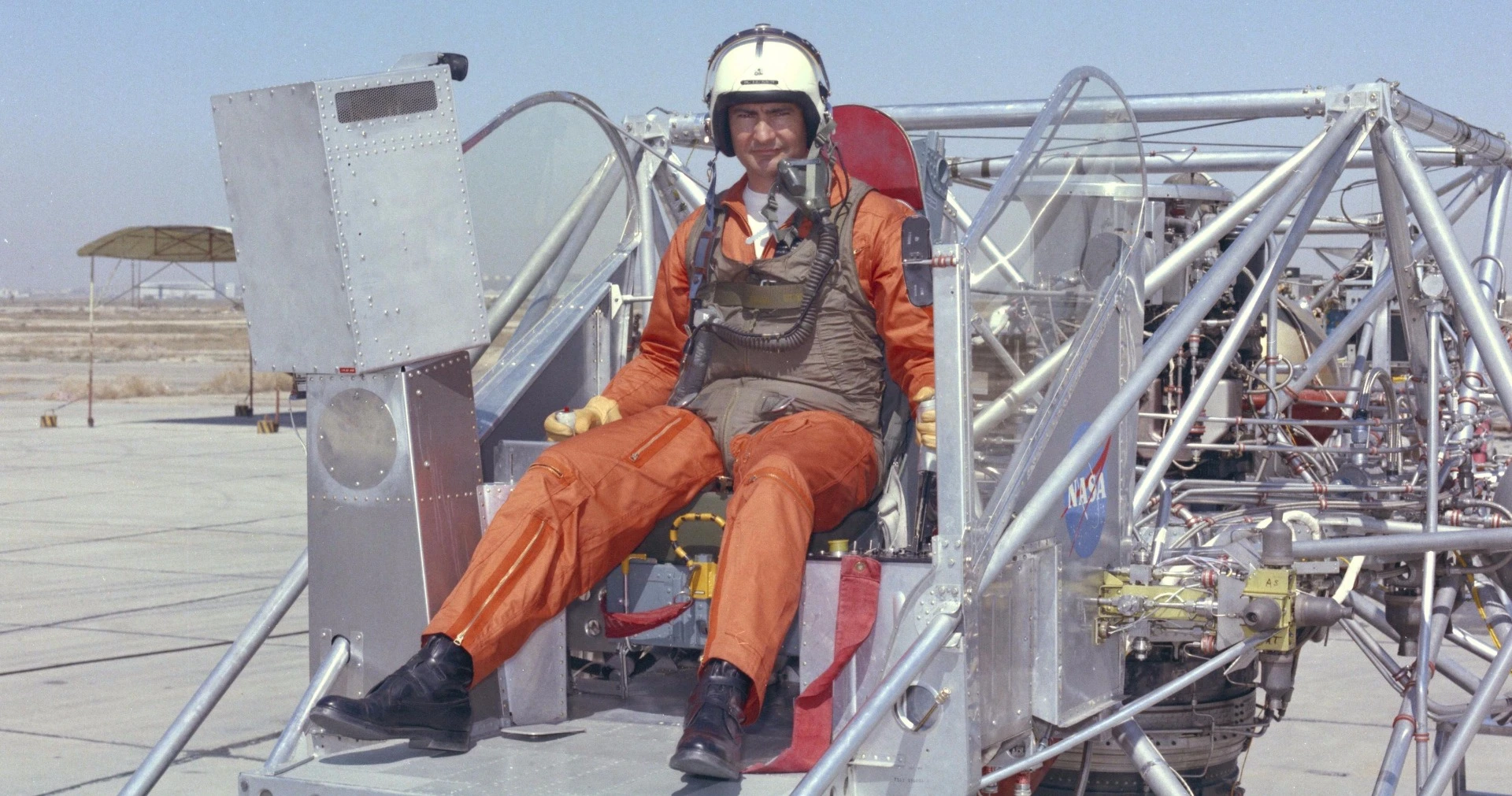 The LLRV had an open cockpit