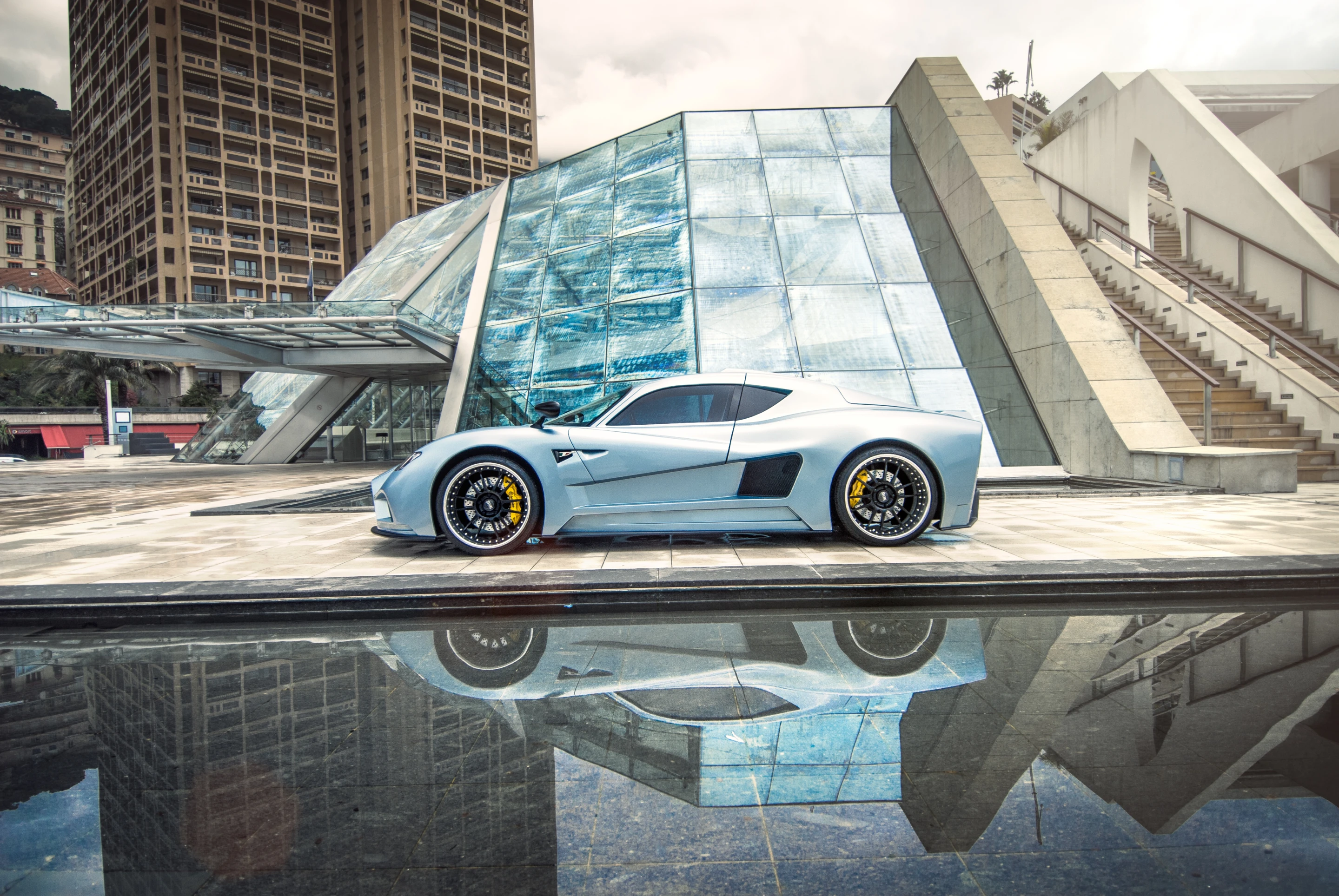 The Evantra's big front fenders are inspired by classic cars