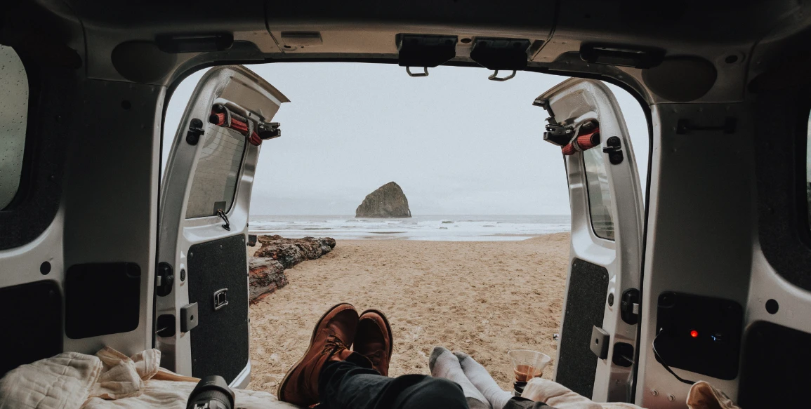 Morning views like this are why people are rushing to live in vans