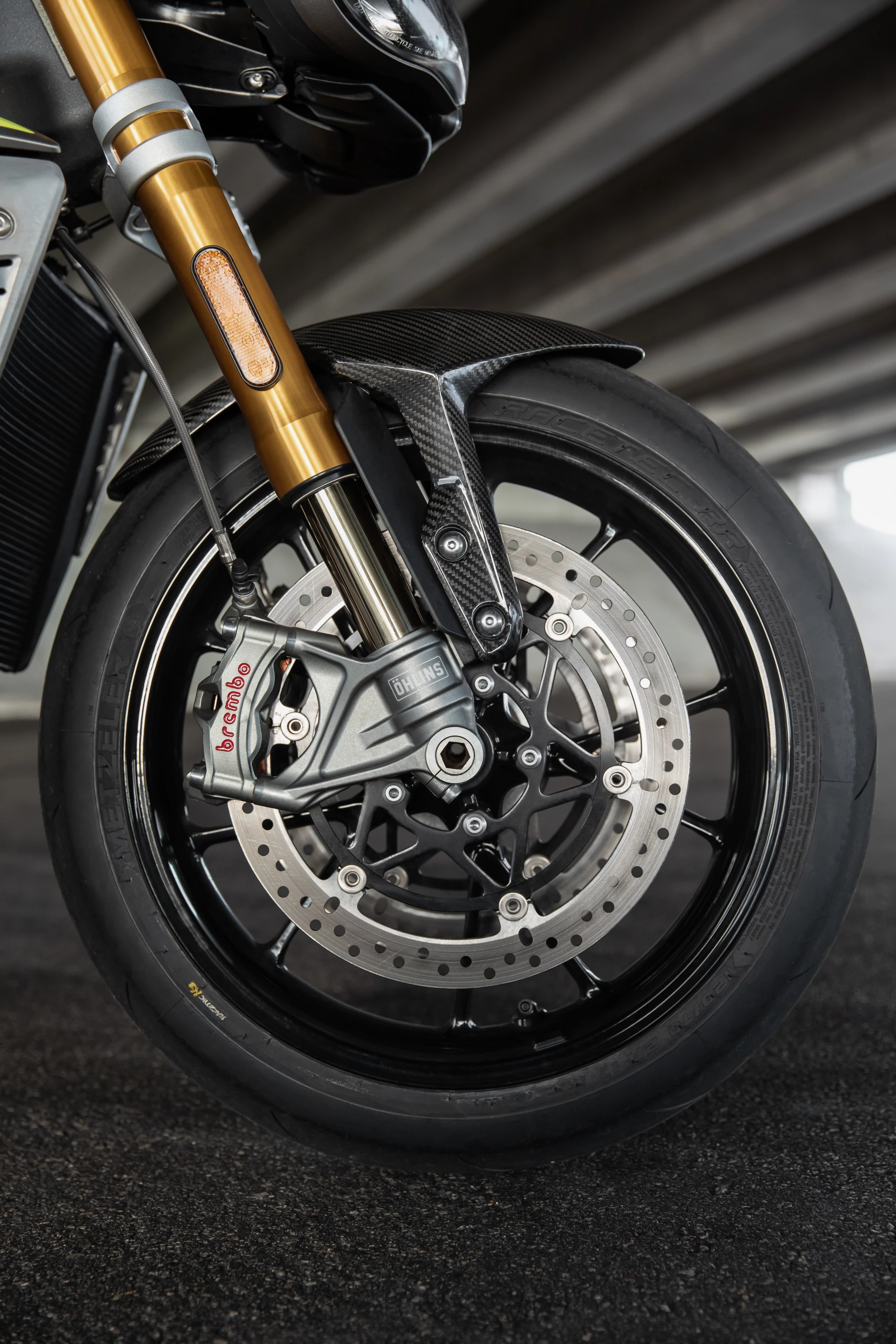 The 2021 Triumph Speed Triple 1200 RS received Brembo's Stylema radial four-piston monobloc calipers