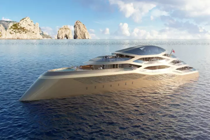 The Benetti concept yacht debuted at the Monaco Yacht Show