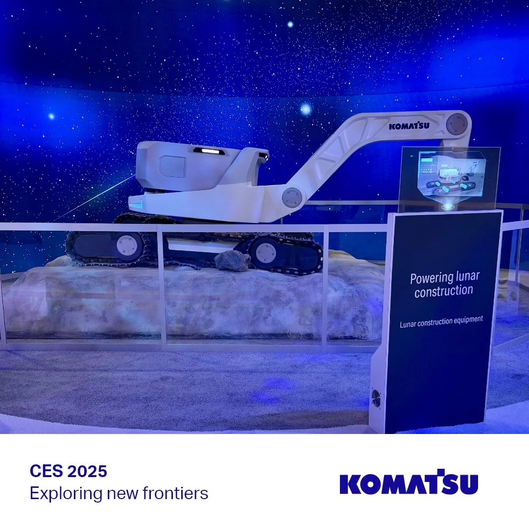 Komatsu also has lunar excavation ambitions, and showcased its electric prototype at CES 2025