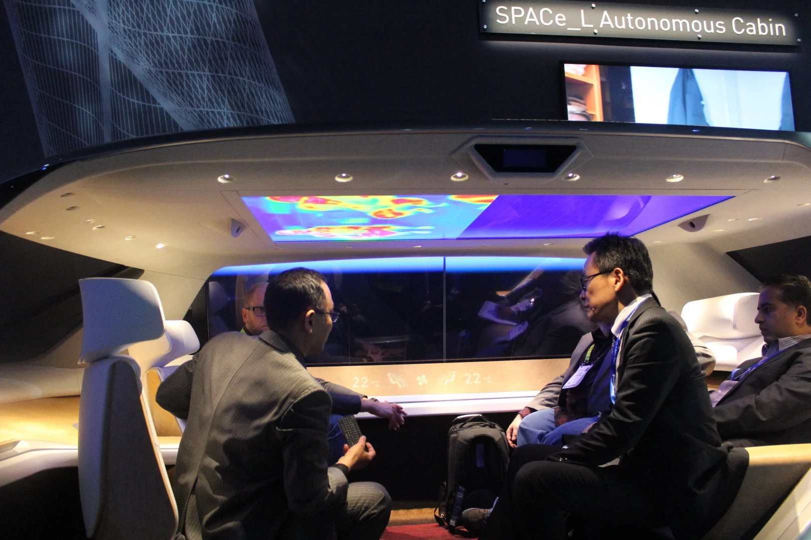 Panasonic accompanies its concert hall acoustics with plenty of digital display tech in the Space_L concept