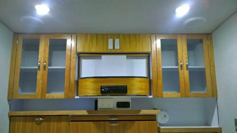Queensland Maple interior cabinetry