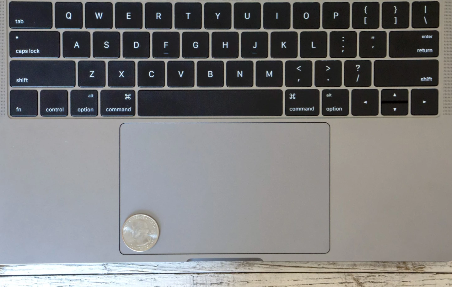 The trackpad gets 46 percent bigger this time around: It's huge