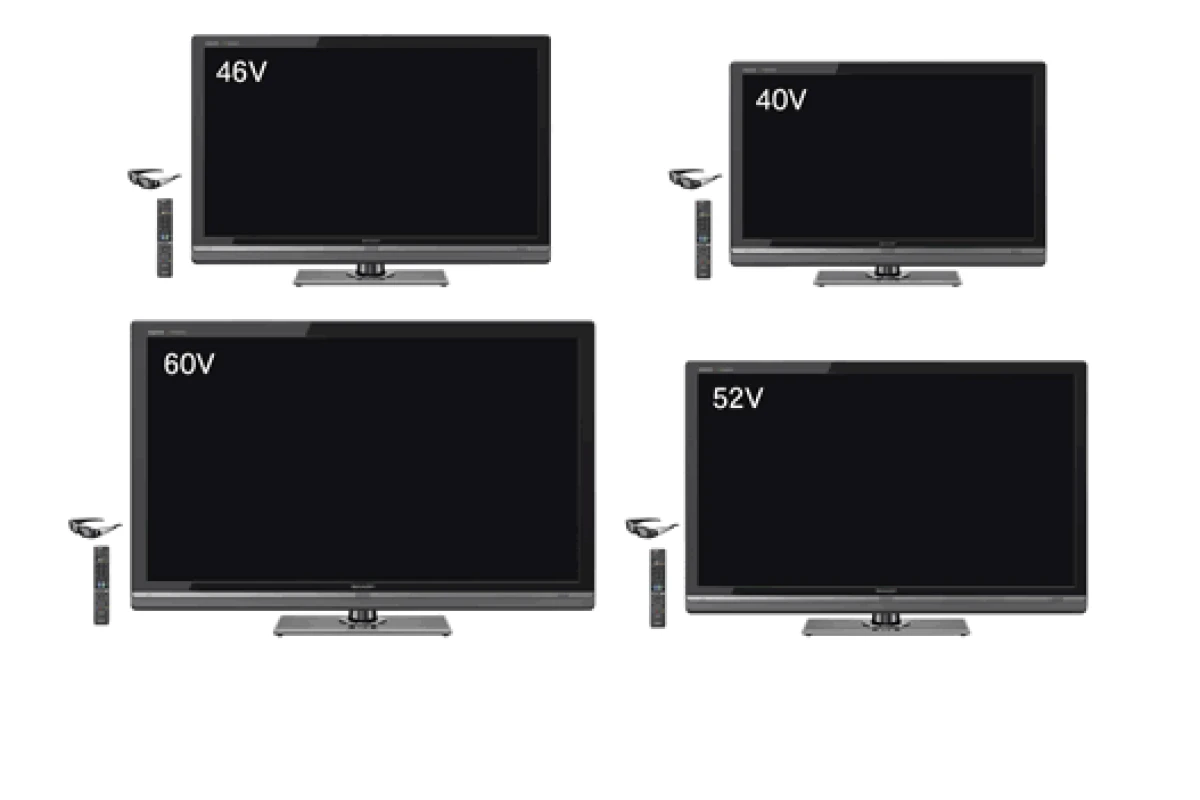 LV Series of 3D-compatible AQUOS Quattron LCD TVs