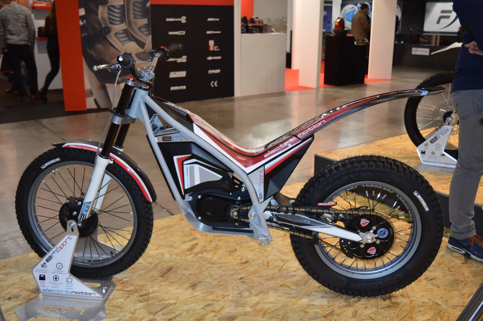 An electric trials bike from French company Electric Motion