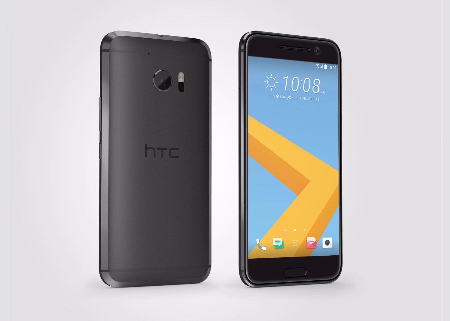 The phone features an all-aluminum chassis and an LCD glass front panel
