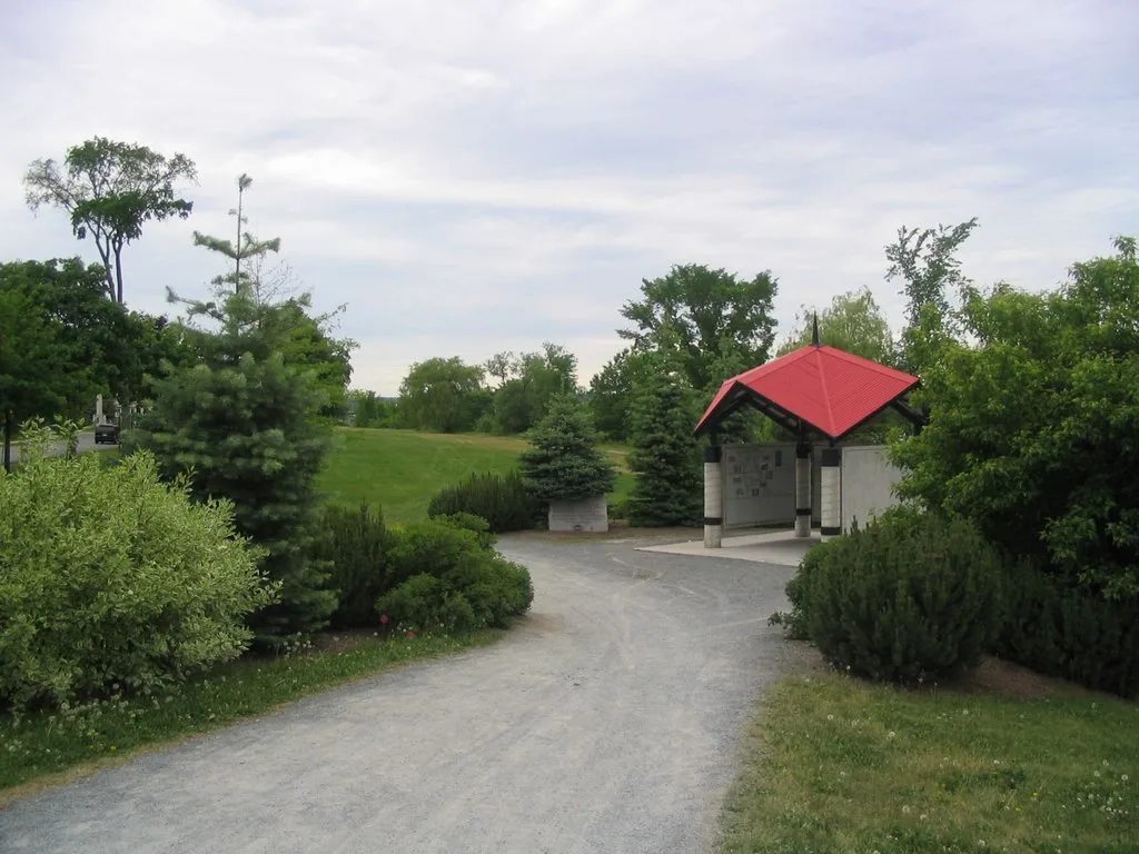 Trans Canada Trail pavilion in Fredericton, New Brunswick, Canada