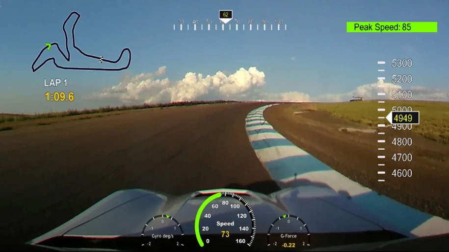 Using RaceRender, 360fly camera owners can easily add telemetry data to their action videos