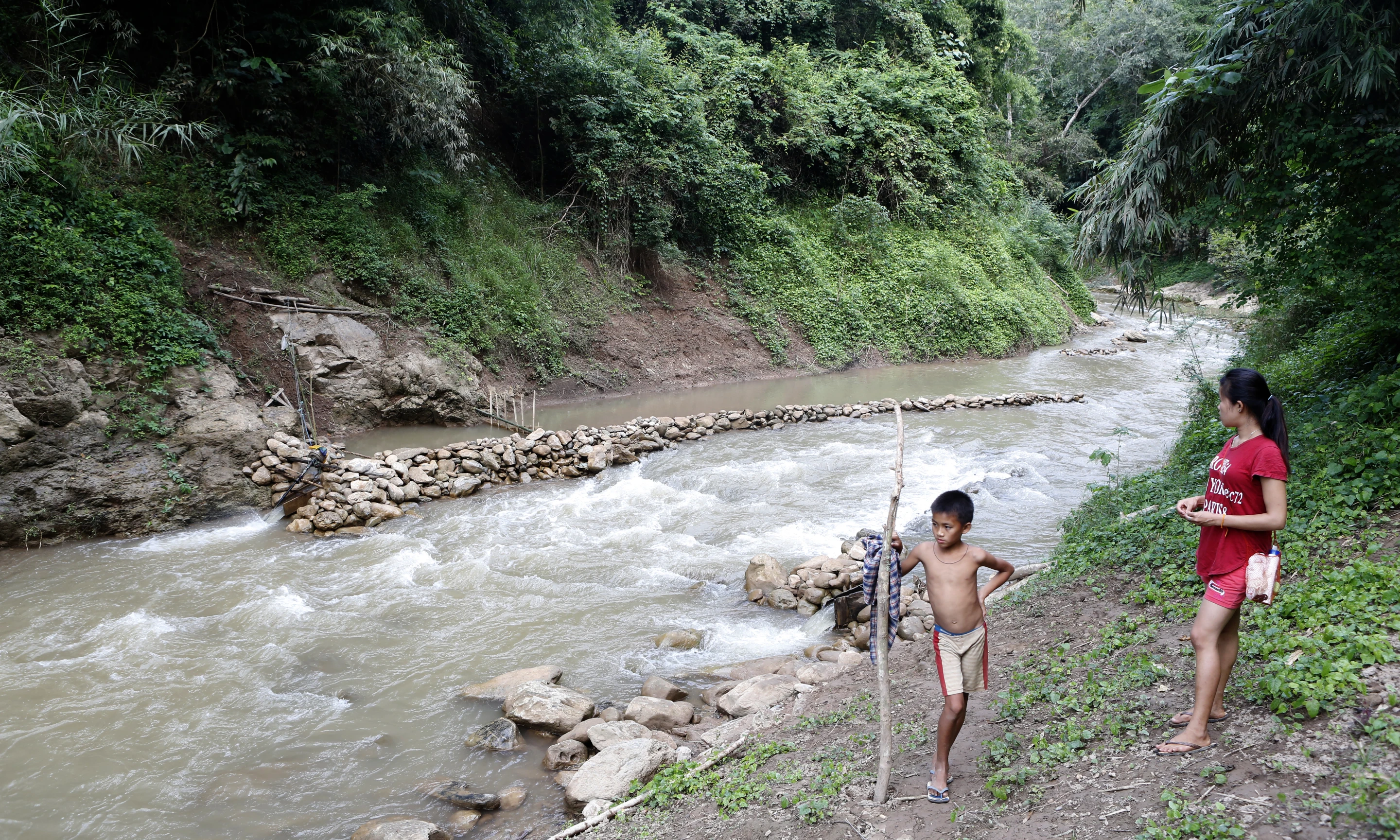 Micro hydro-electricity schemes power the communities now