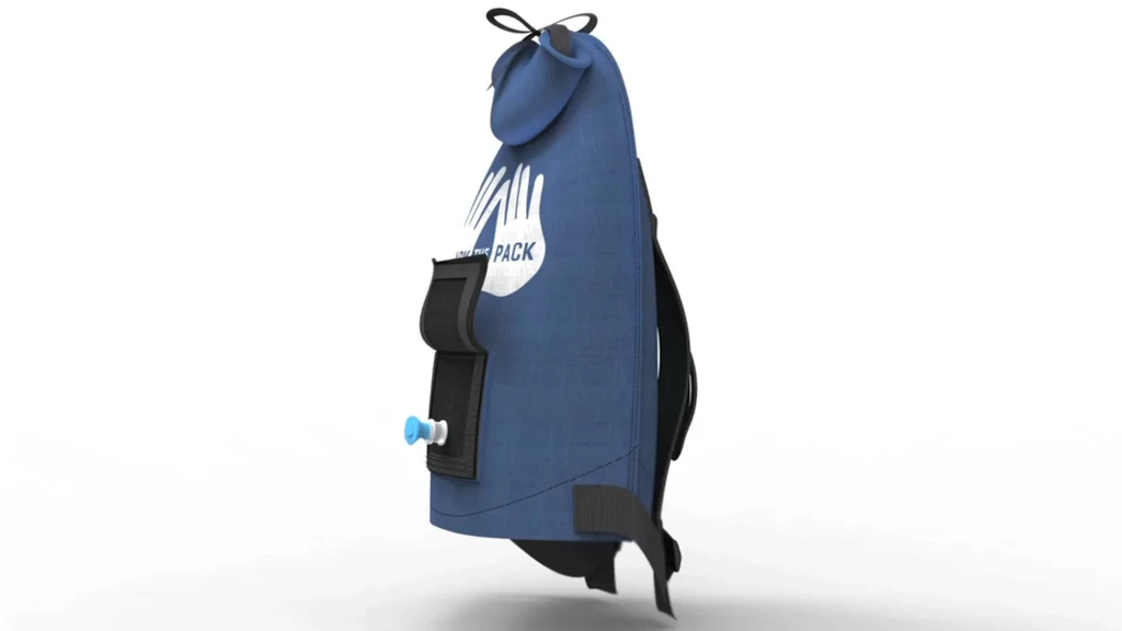 The WaterWear pack features a protected spout on the back