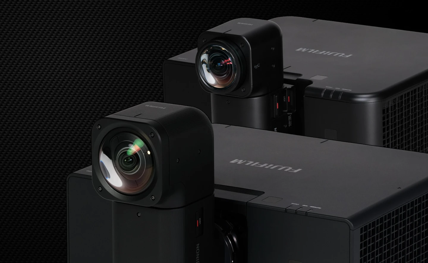 The 12000-lumen installation projector can be had with a