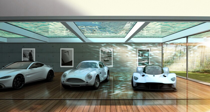 A vision of what Aston Martin Automotive Galleries and Lairs service could produce