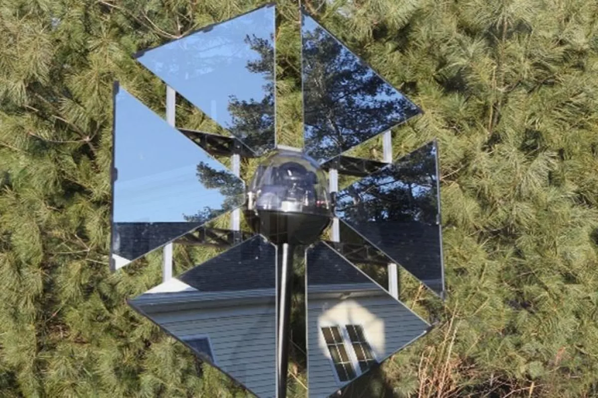 The Sunflower is a heliostat designed for residential use