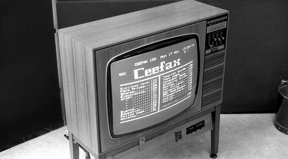 Early Ceefax transmissions required a decoder or special set