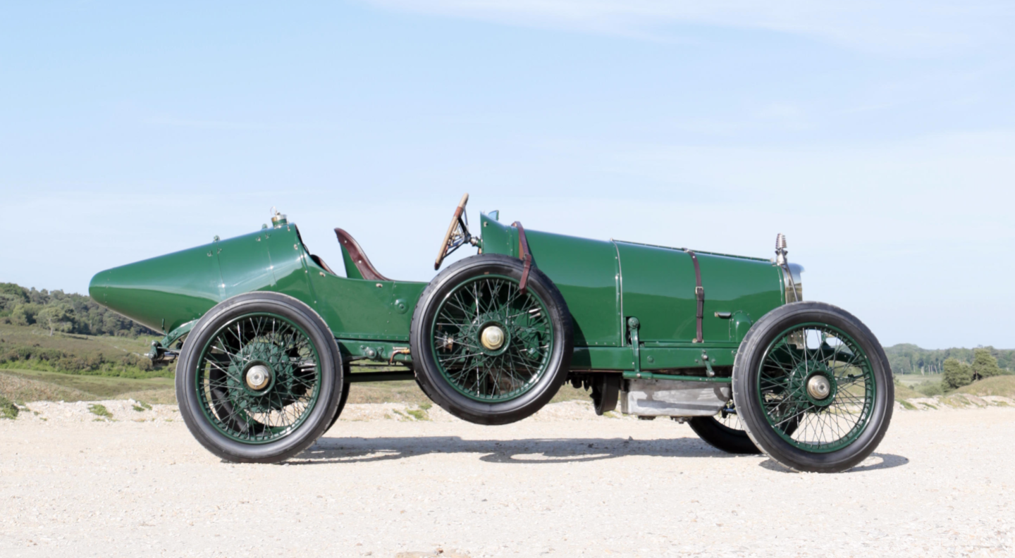 The Sunbeam "Coupe de L'Auto Replica" was a limited production road car that was sold by Sunbeam in 1913/14. It is the only production road car in history that was simultaneously successful in Grand Prix racing and the holder of multiple land speed records. Using the banked Brooklands circuit in England, the Sunbeam's first record was to cover 92.45 miles in an hour in August 1912, but further efforts saw that record beaten and in October 1913, the car covered 107.95 mile in an hour.
