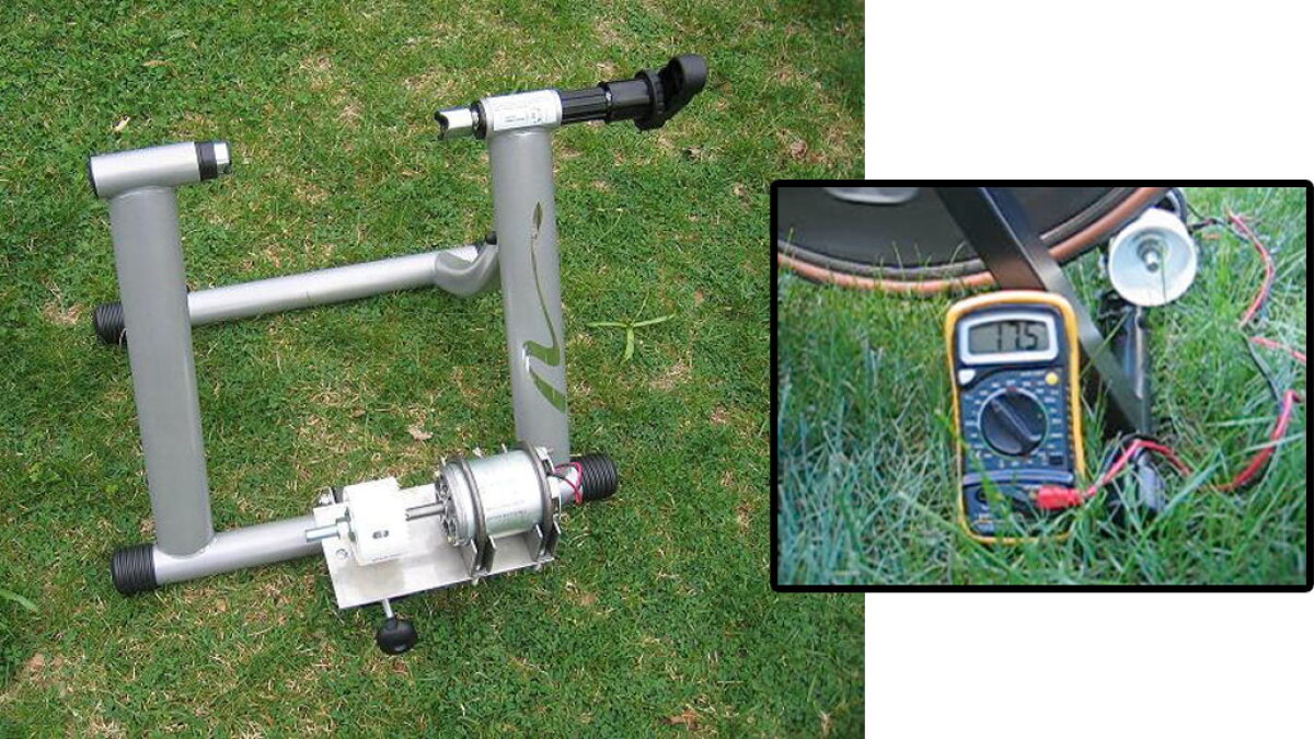 bicycle electric generator kit Roll Up Stand Pedal Power Generator Bigfoot™ Bike