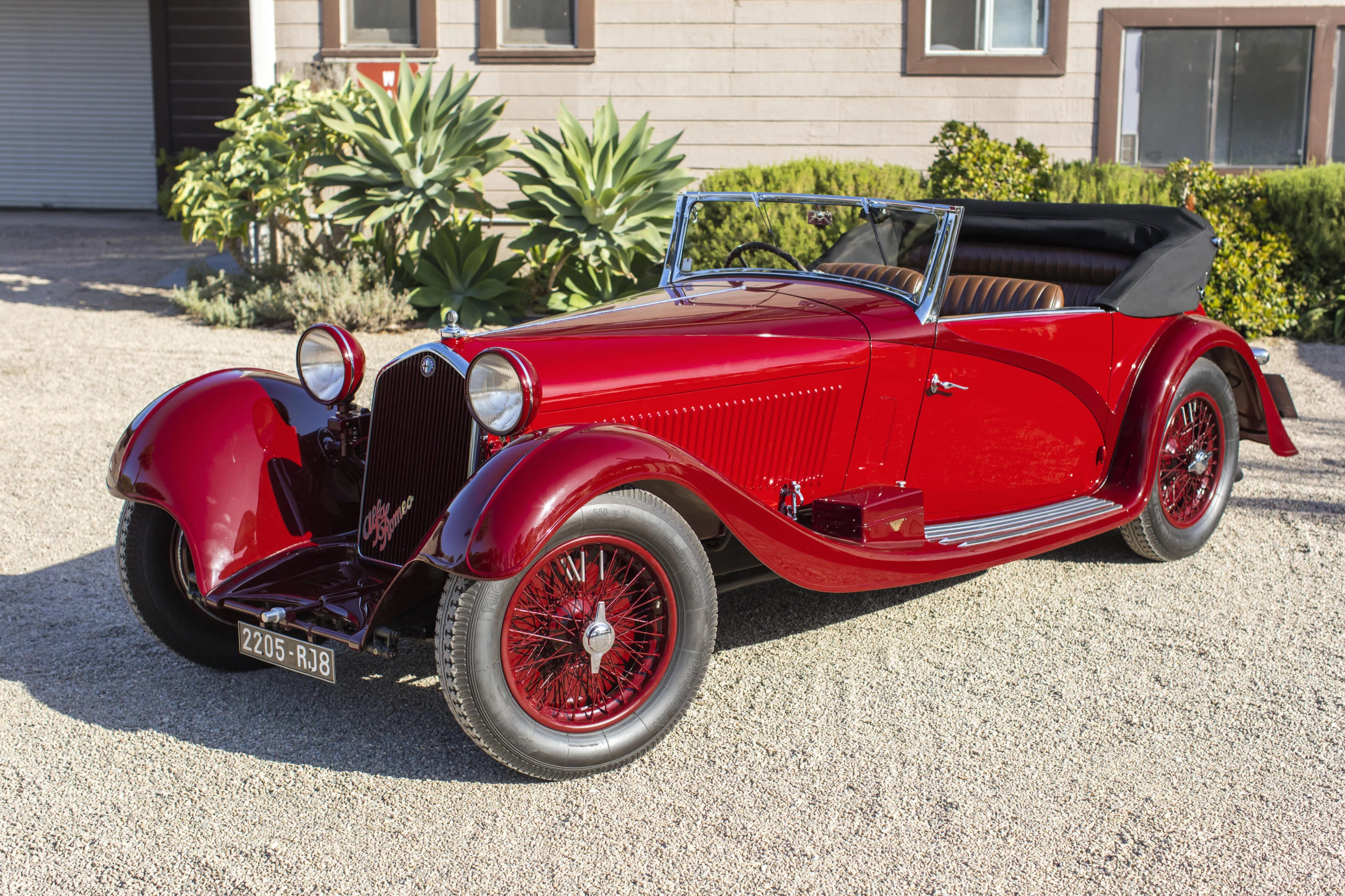 No Sale | 1934 Alfa Romeo 8C 2300 Cabriolet Décapotable | High Bid: $4,600,000 | Bonhams | Quail Auction, Los Angeles | 14 Aug 2020 | Lot 61 | Estimate: $6,500,000 to $7,500,000 | Official Bonhams Auction Page