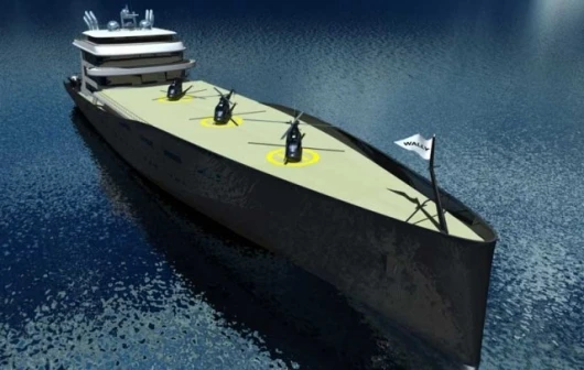The WallyIsland 325-foot gigayacht