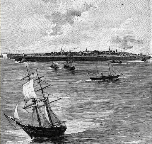 Jules Verne's floating island