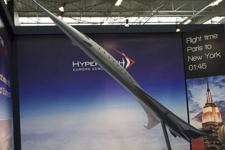 Scale model of the HyperMach SonicStar SSBJ concept