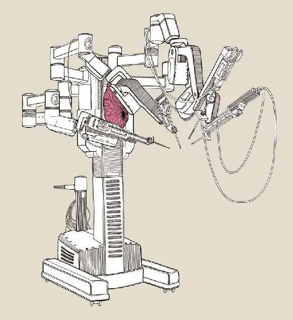A robotic sweat gland, as installed on a surgical robot (Image: Kevin Grennan)