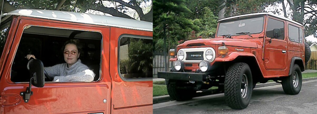 This 1977 FJ40 Toyota Land Cruiser owned by X-Files star Gillian Anderson sold for $12,650 at a Barrett-Jackson auction in 2003.