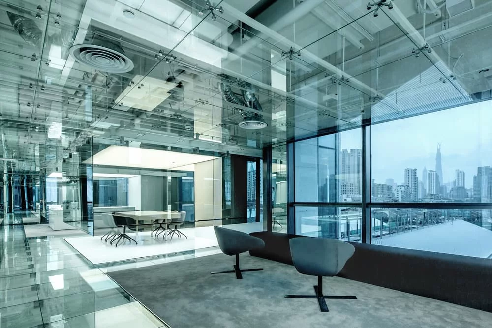 Glass Office, by AIM Architecture
