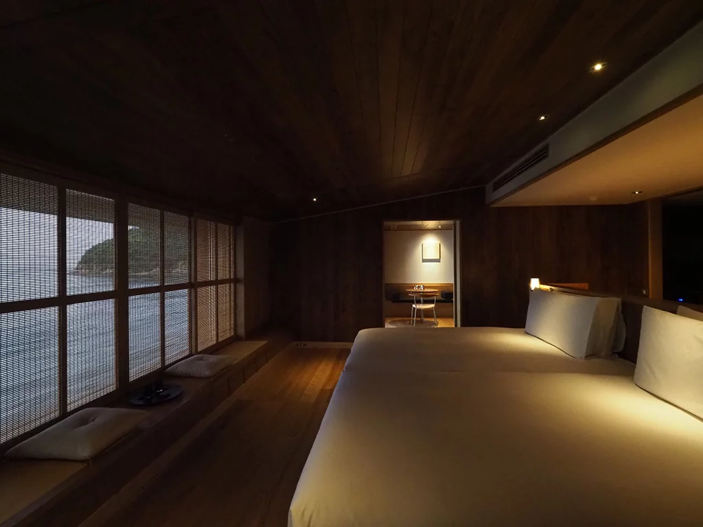 Master bedroom of the Terrace suite