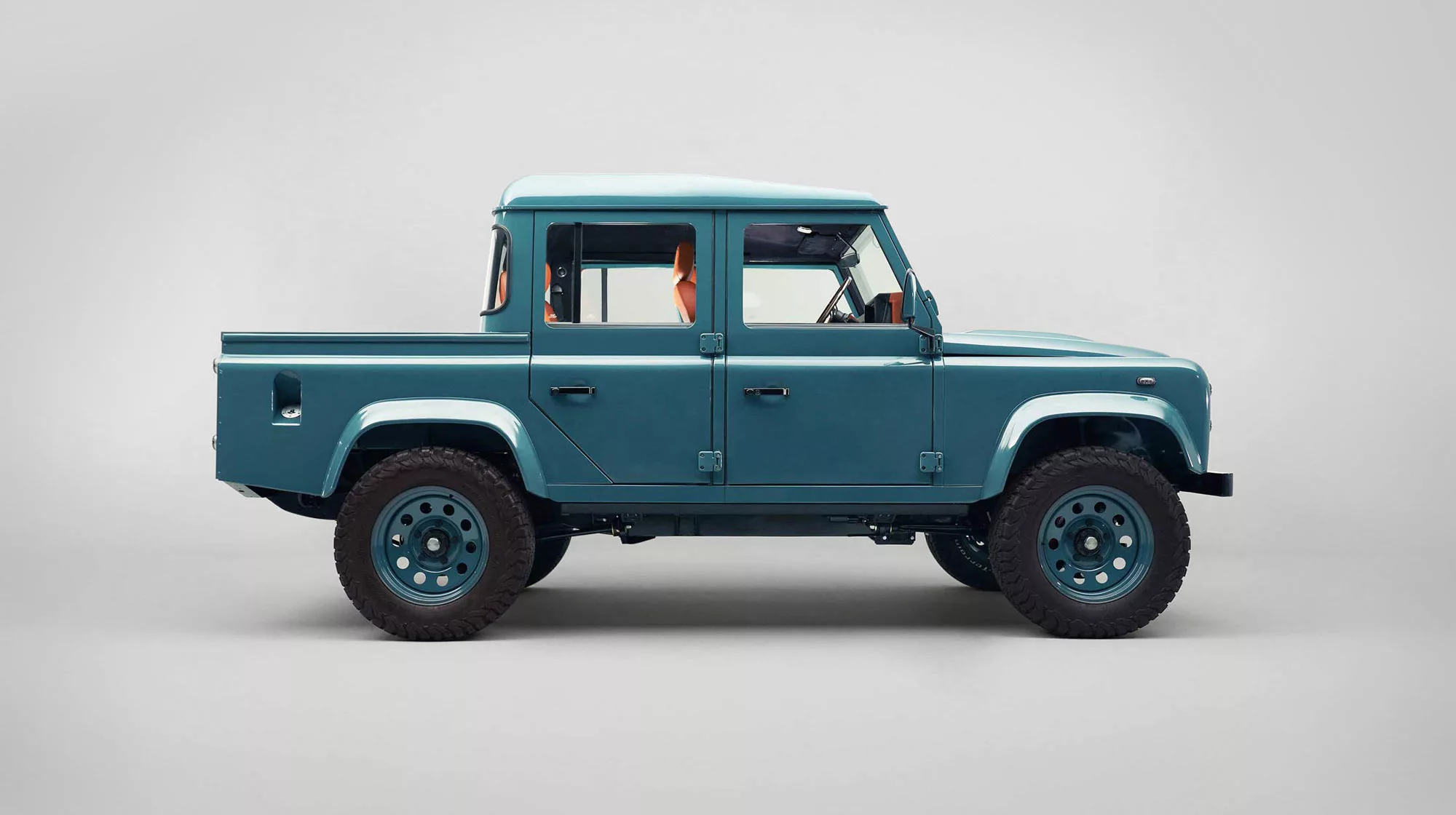 The Zambezi Defender is, in essence, a 4-seat pickup truck that is a Defender 110 at its core