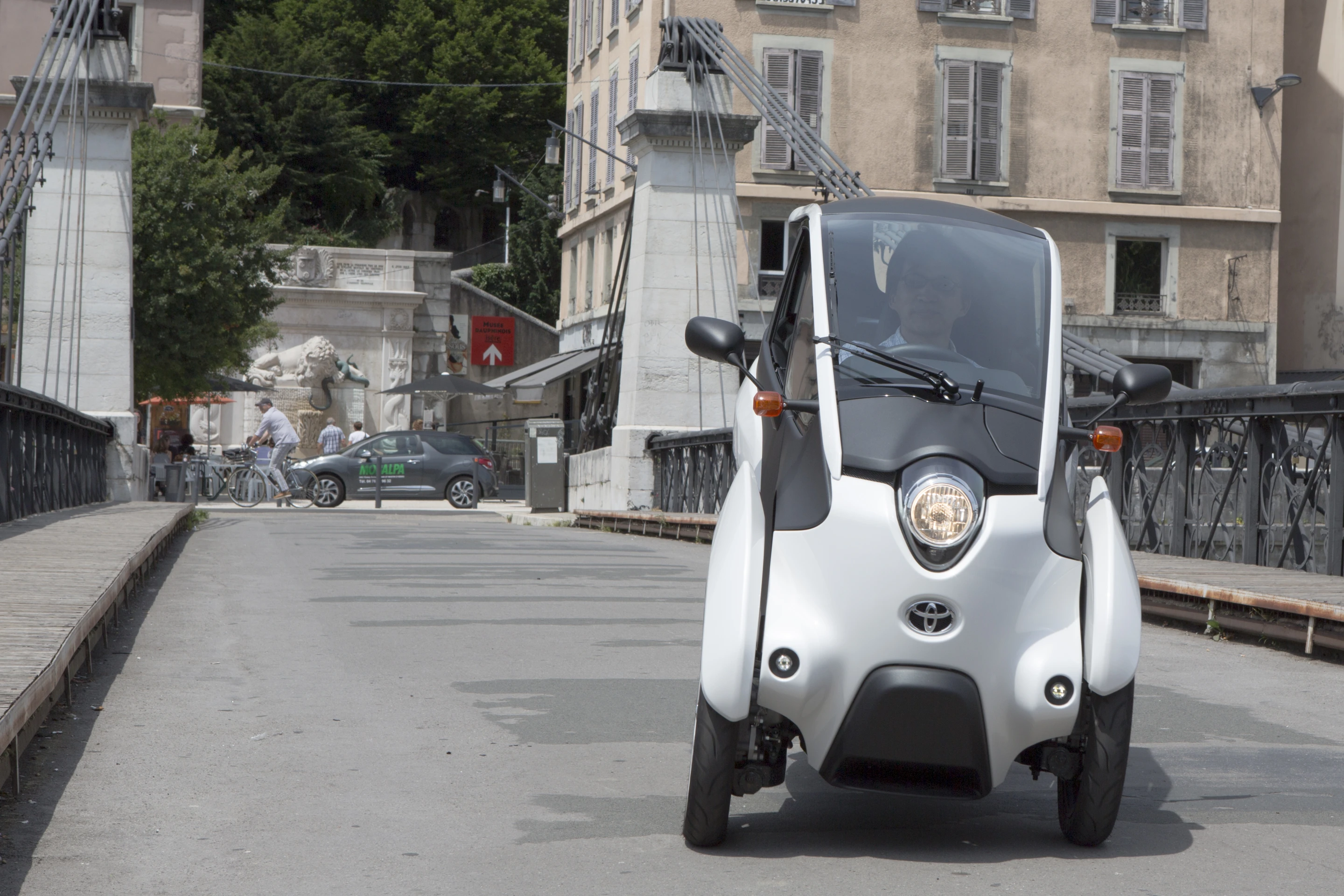 The Toyota iROAD handles like a scooter
