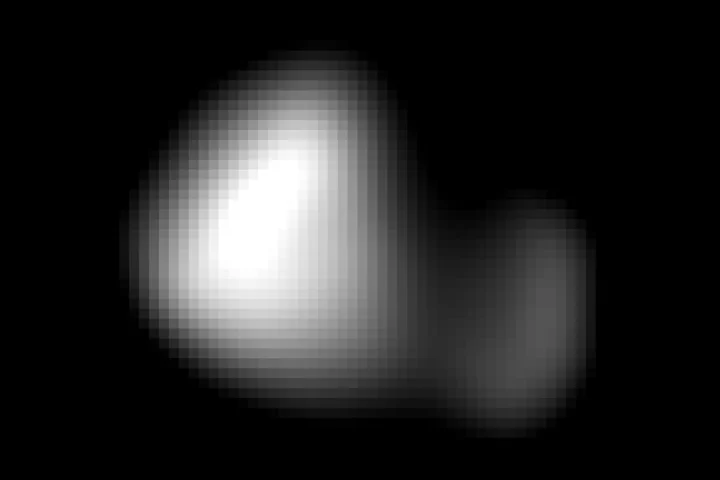 An image of Kerberos, Pluto's smallest moon, taken by the New Horizons spacecraft