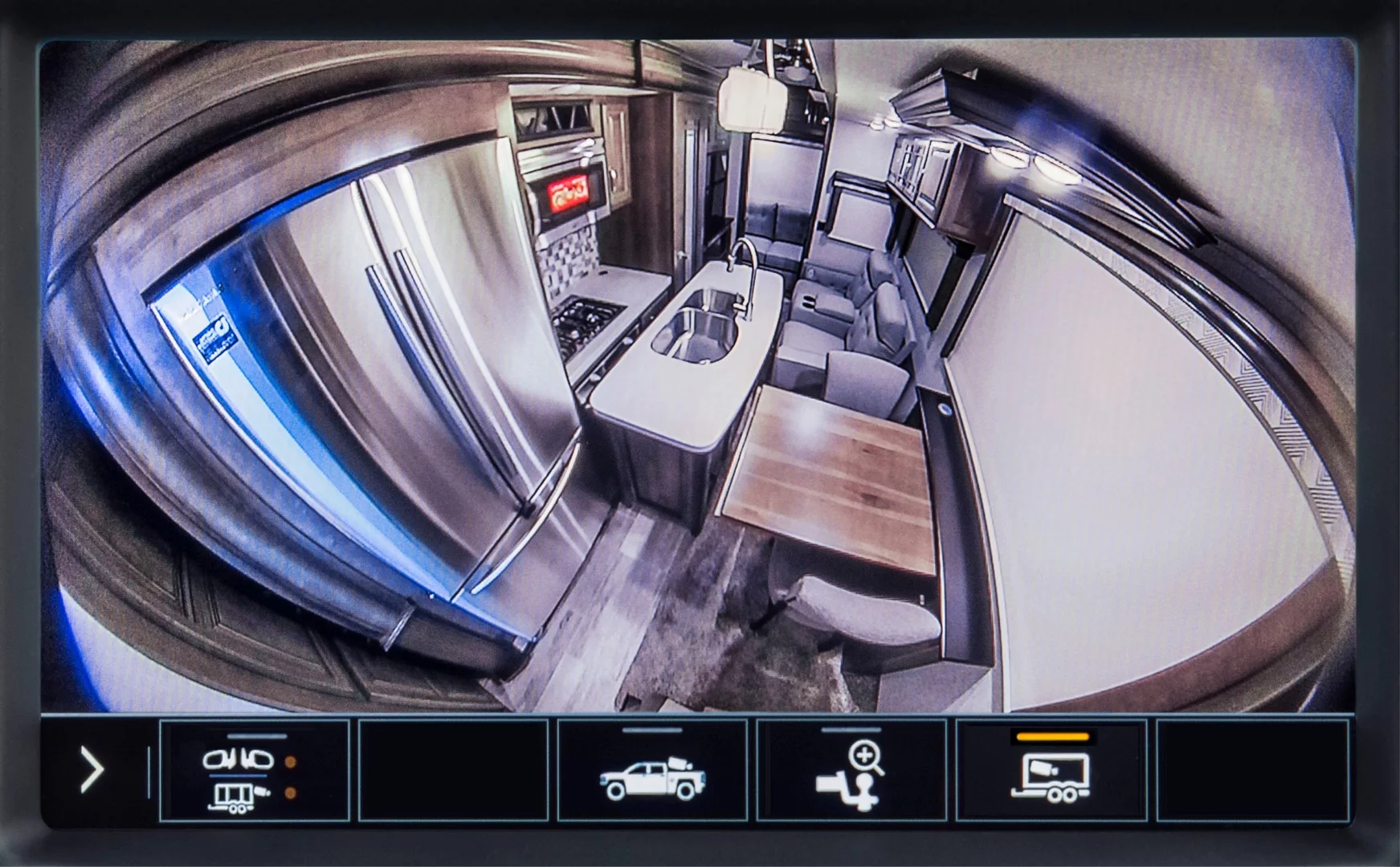Trailer interior camera view