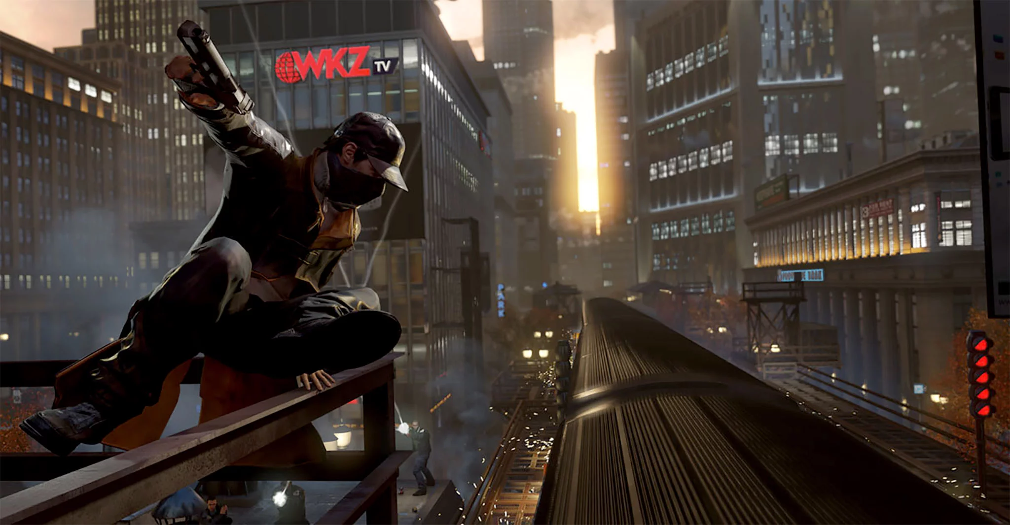 Watch Dogs puts away the sword and sticks to computer hacking, letting you control just about anything in a fictional version of Chicago