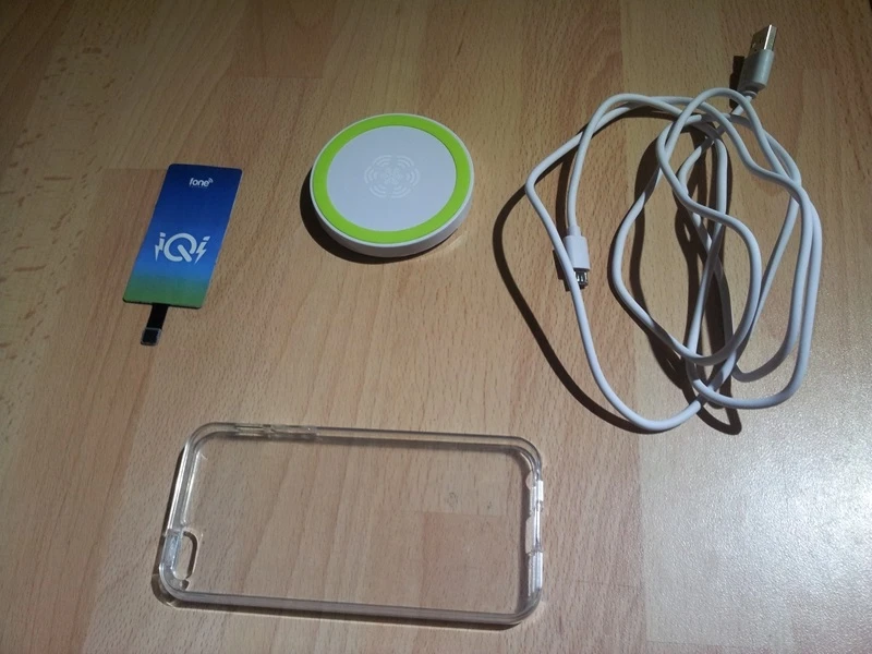 The iQi Mobile is provided with a charging cable, whilst cases and charging pads are sold separately