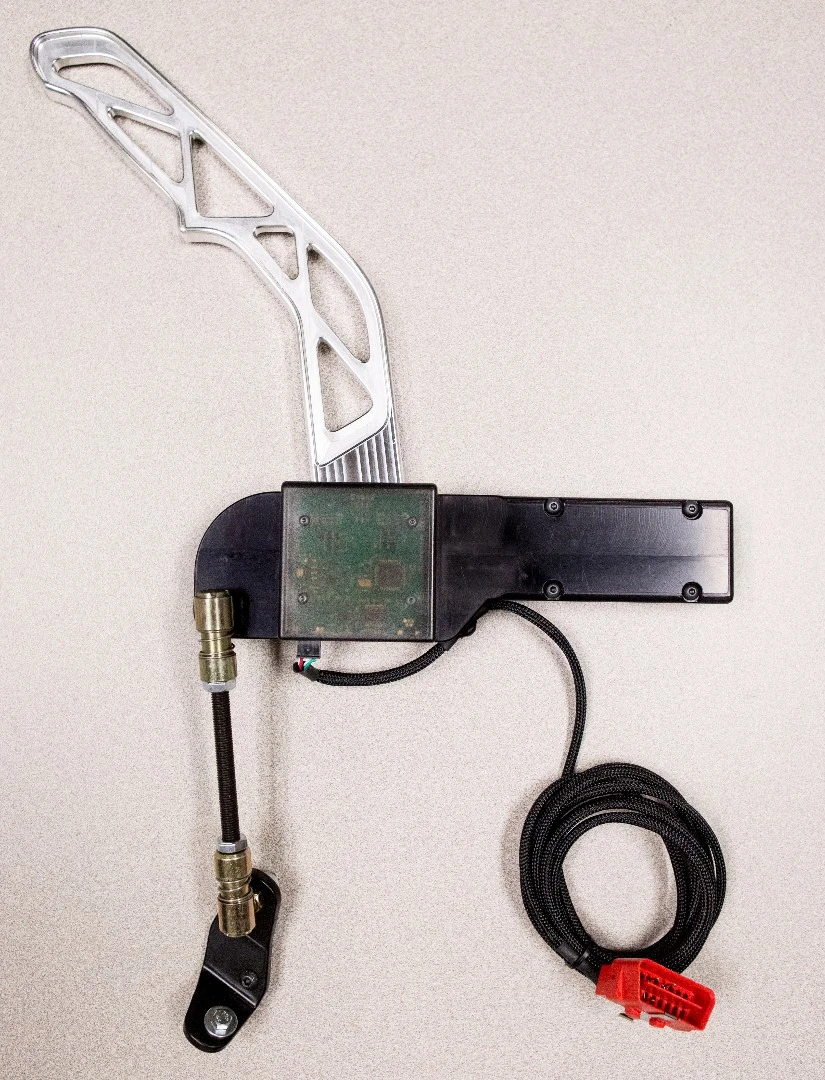 The kit includes the Drift Stick lever, mounts and circuit board with professional calibration functionality
