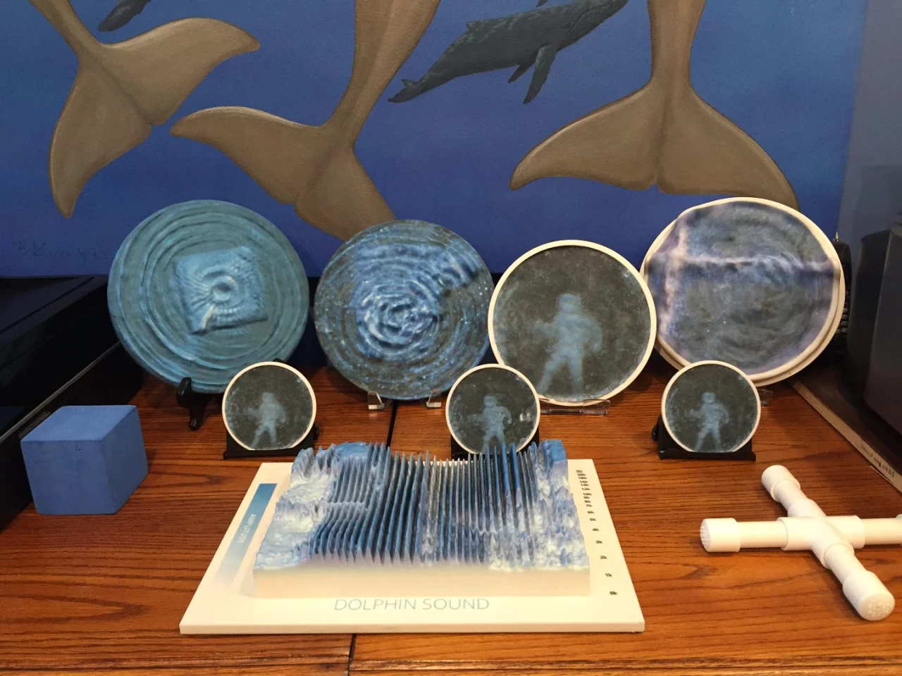 3D printouts were created from the cymascope-generated images