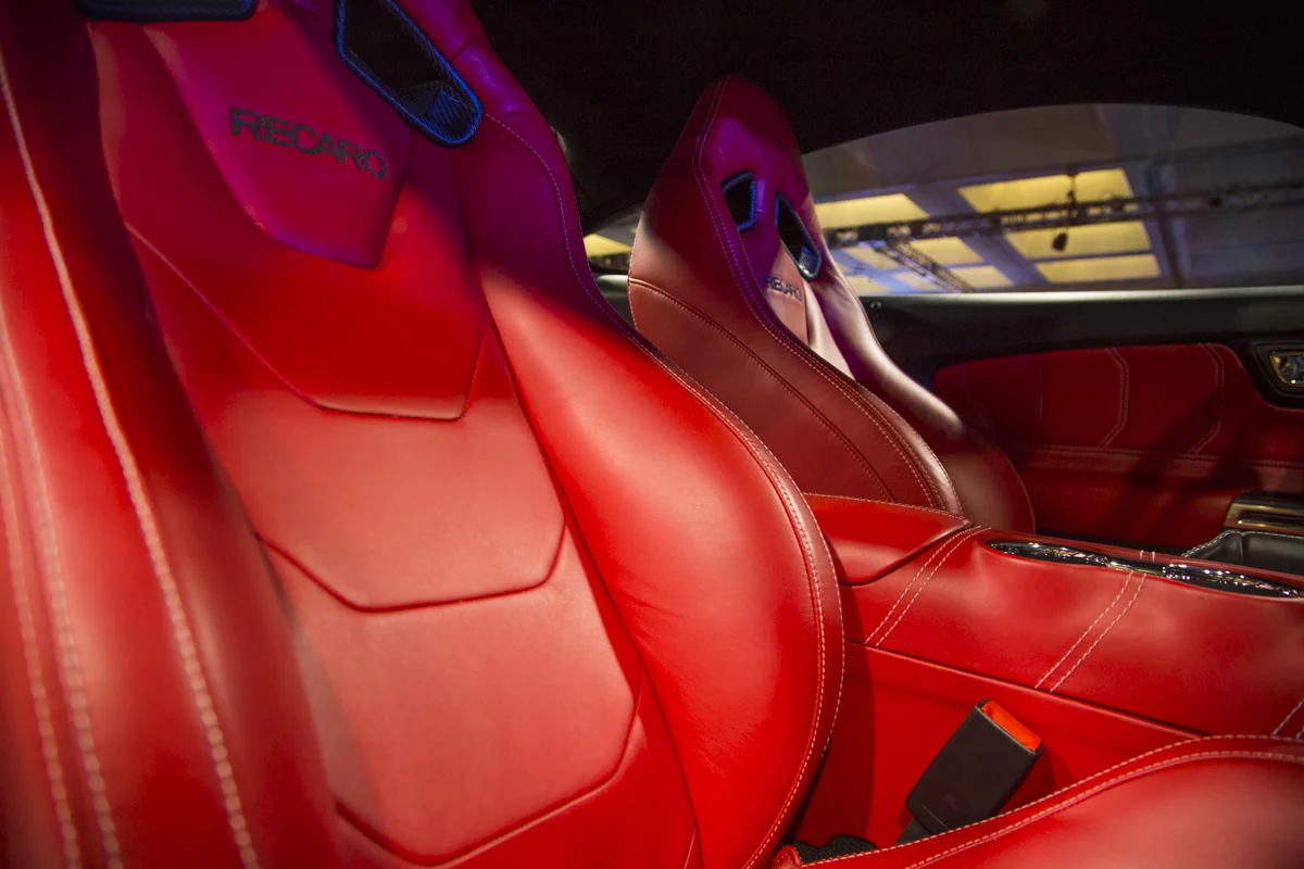 The Mustang's Recaro seats have also come in for a makeover