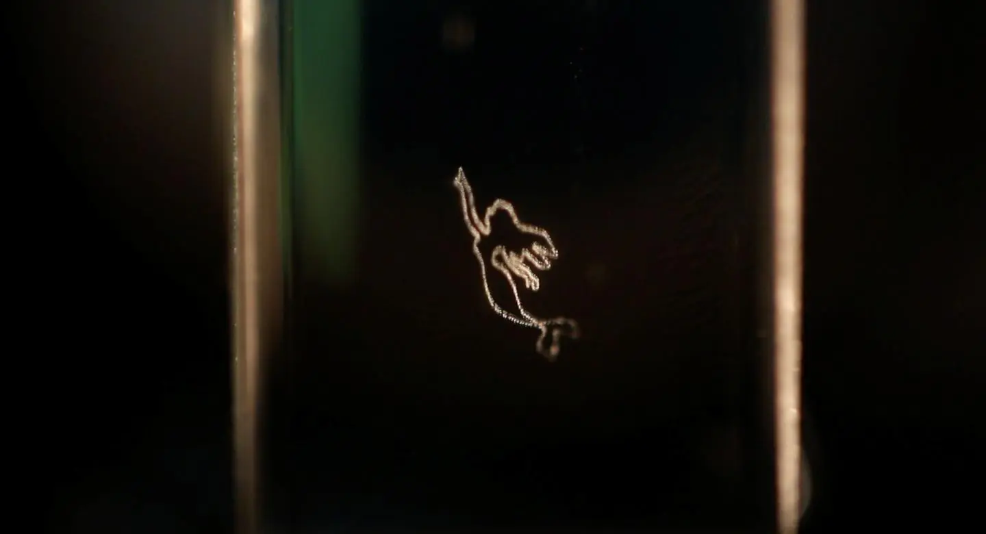 A little mermaid, made out of little bubbles