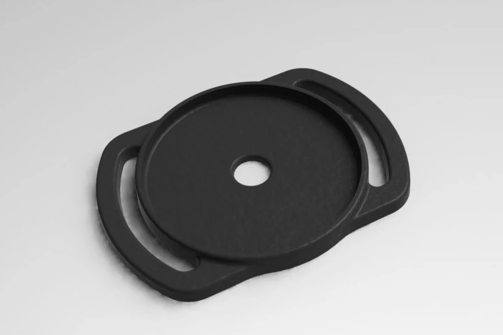 Each lens cap holder is designed to hold three or four different-sized lens caps (two on one side and one or two on the other), although (obviously) only one cap can be secured in the holder at any one time