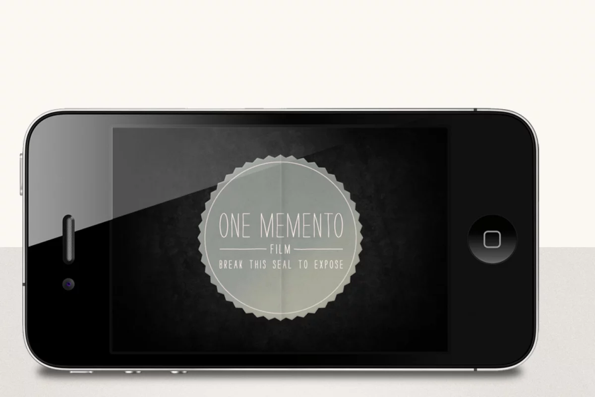 One Memento is part-camera app and part-digital photography experiment