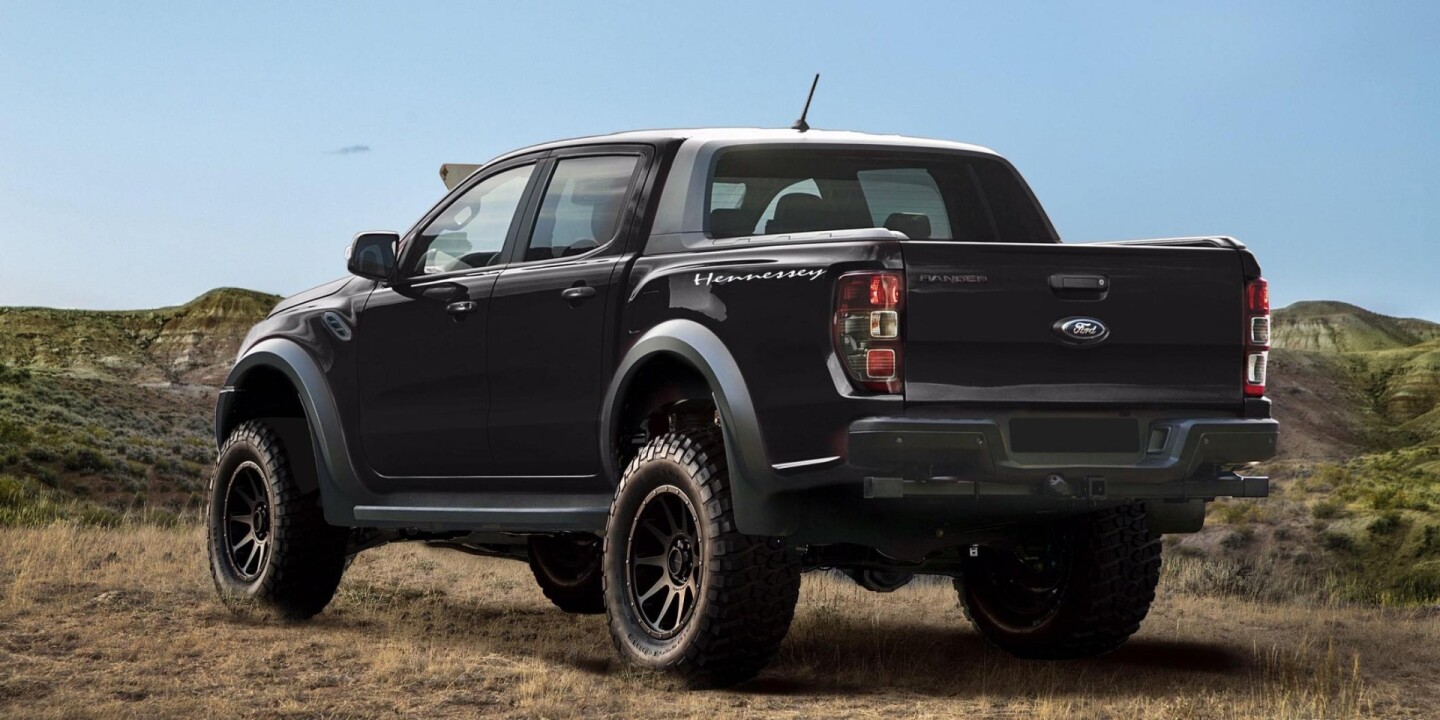 Hennessey's changes result in the Ranger’s little 2.3-liter turbocharged engine jumping from an already-respectable 270 horsepower (201 kW) to 350 bhp (261 kW) in output
