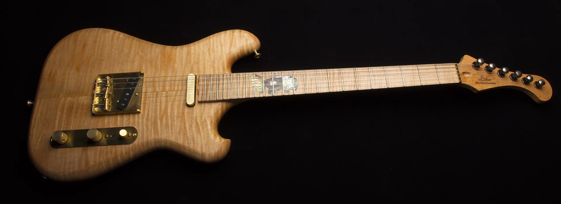 The Ocean's body shape is based on Jerry Garcia's Wolf guitar, which recently sold at auction for $1.9 million