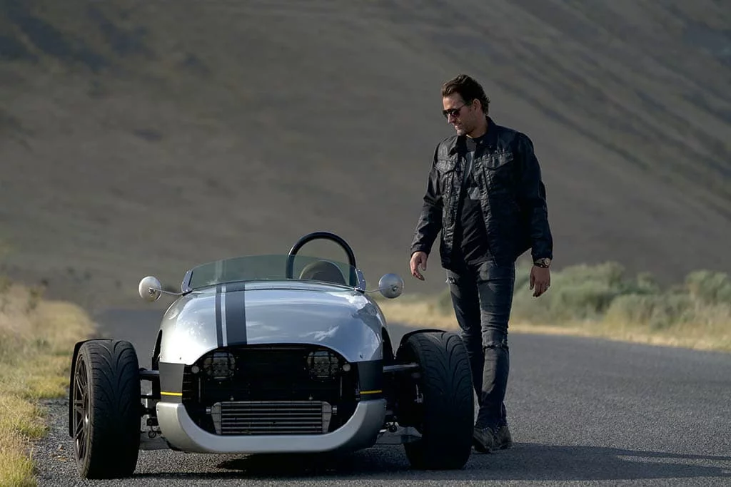 Vanderhall's interesting three-wheel open top roadsters have a nice vintage flavor about them